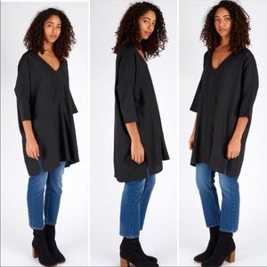 ALI GOLDEN Raw Silk Kimono Tunic